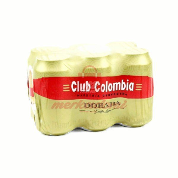 SIX PACK CERVEZA CLUB COLOMBIA DORADA X355CC