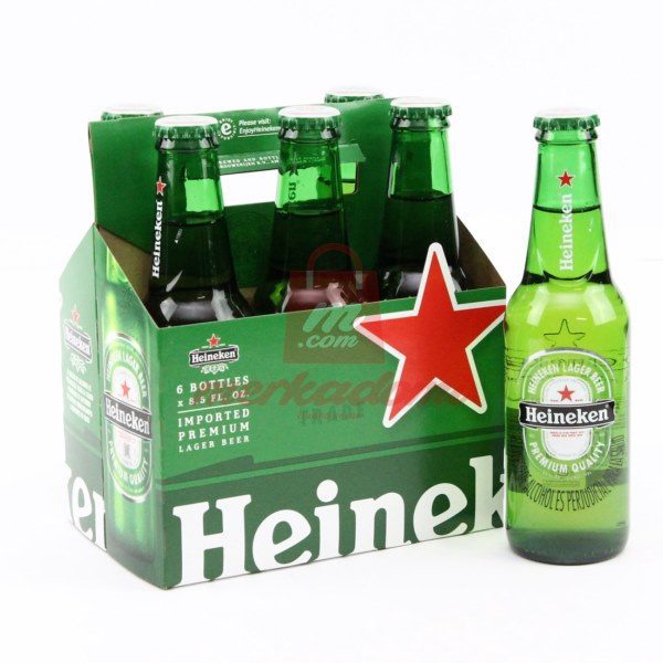 SIXPACK CERVEZA HEINEKEN BOTELLA X 250CC