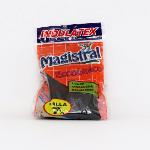 GUANTES DE ASEO NEGROS MAGISTRAL TALLA 7 Y MEDIO