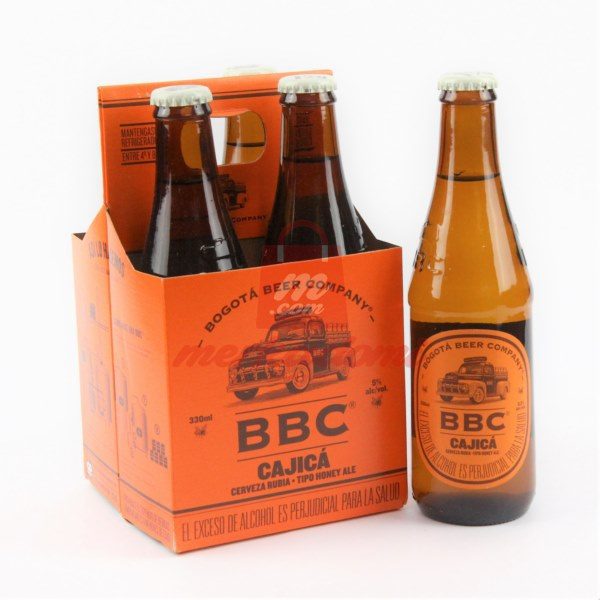 FOUR PACK CERVEZA BBC CAJICA 4 BOTELLAS X 330ML