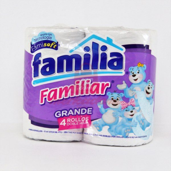 PAPEL HIGIÉNICO FAMILIA GRANDE 4 UNIDADES