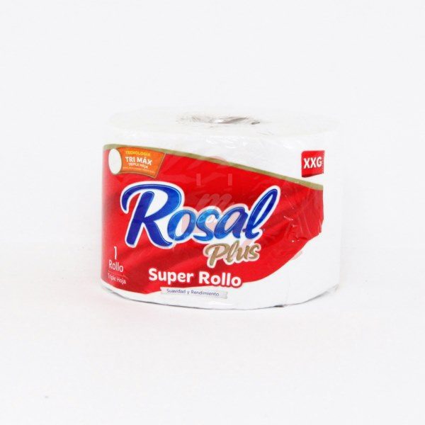 PAPEL HIGIÉNICO ROSAL SUPER ROLLO 1 UNIDAD