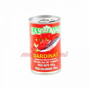 SARDINAS EN SALSA DE TOMATE LA SOBERANA X 155G