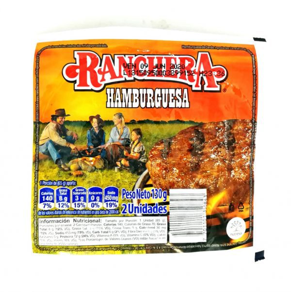 HAMBURGUESA RANCHERA 130G