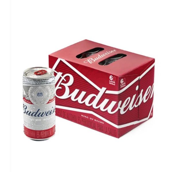 SIX PACK BUDWEISER LATA X269ml