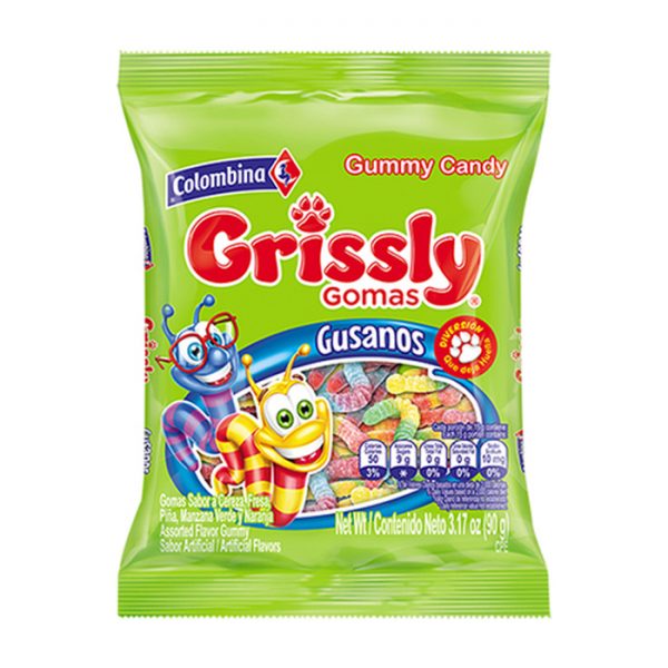 GOMAS GRISSLY GUSANOS X90G