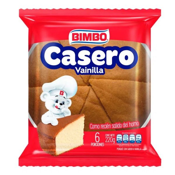 PONQUÉ CASERO VAINILLA BIMBO 6 PORCIONES X220G