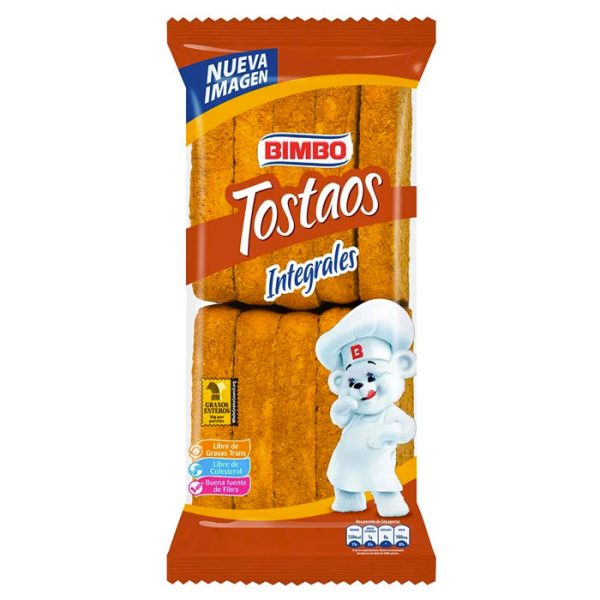 TOSTAOS INTEGRALES BIMBO X10 UNIDADES 150G