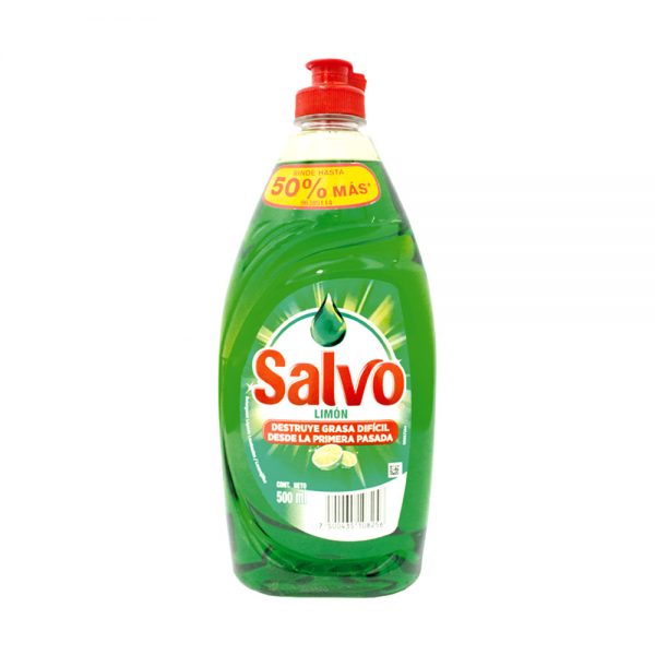JABÓN DE LOZA LIQUIDO SALVO X500ML