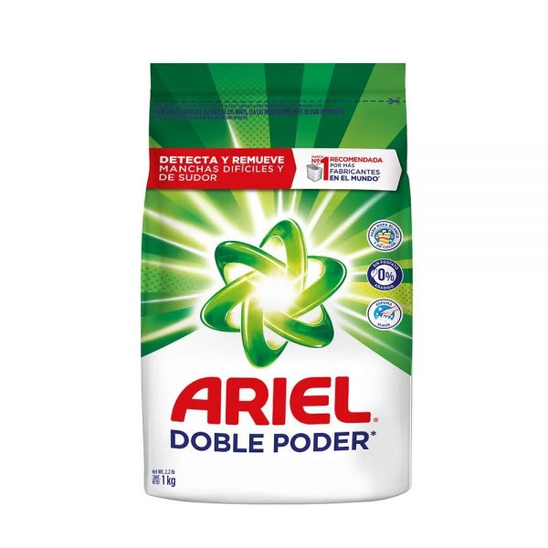 JABÓN EN POLVO ARIEL DOBLE PODER X1000G