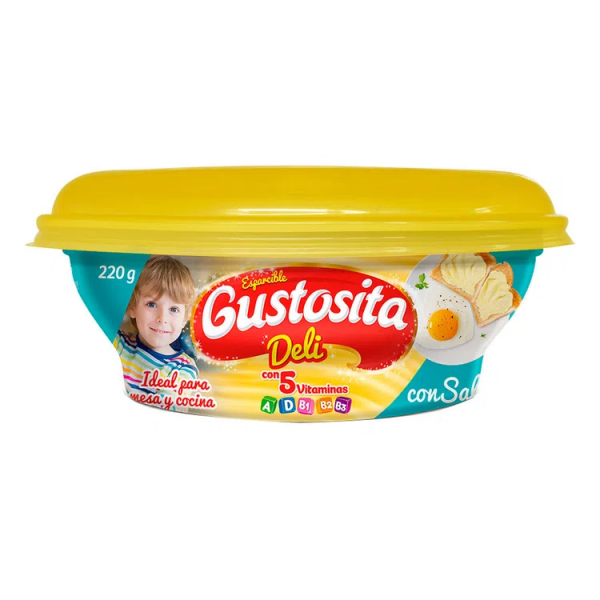 MANTEQUILLA GUSTOSITA ESPARCIBLE 220GR