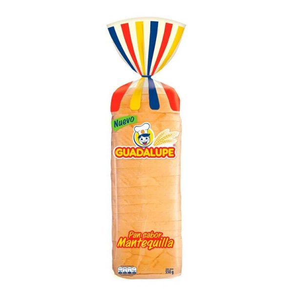 PAN TAJADO MANTEQUILLA GUADALUPE X550G