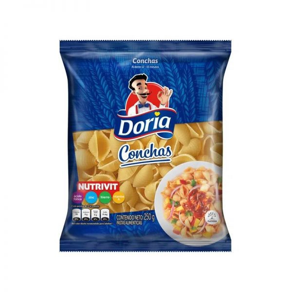 PASTAS DORIA CONCHAS X250GR